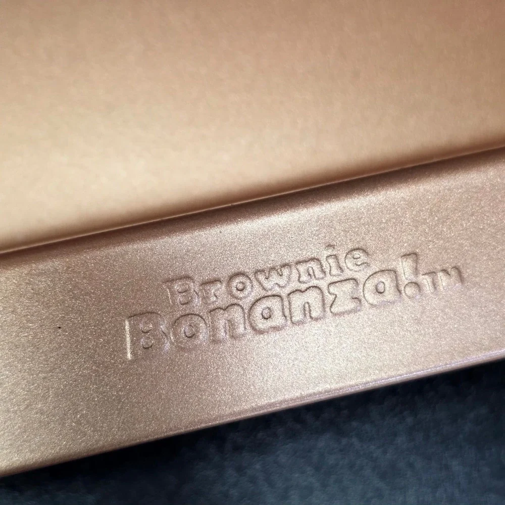 Red Copper Brownie Bonanza Pan Set Red 9x13 3-Piece Non-Stick Ceramic Bakeware
